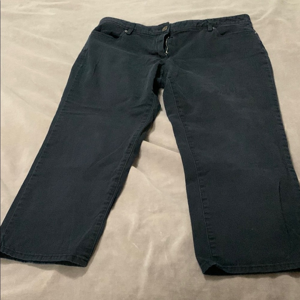 Chaus Black Ankle Cropped Jeans 12